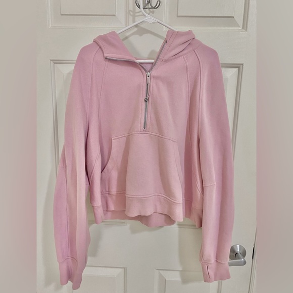lululemon athletica Jackets & Blazers - Lululemon Oversized Half Zip Scuba in Pink Peony